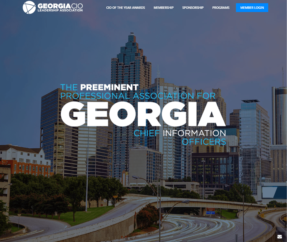 screenshot of the GeorgiaCIO website